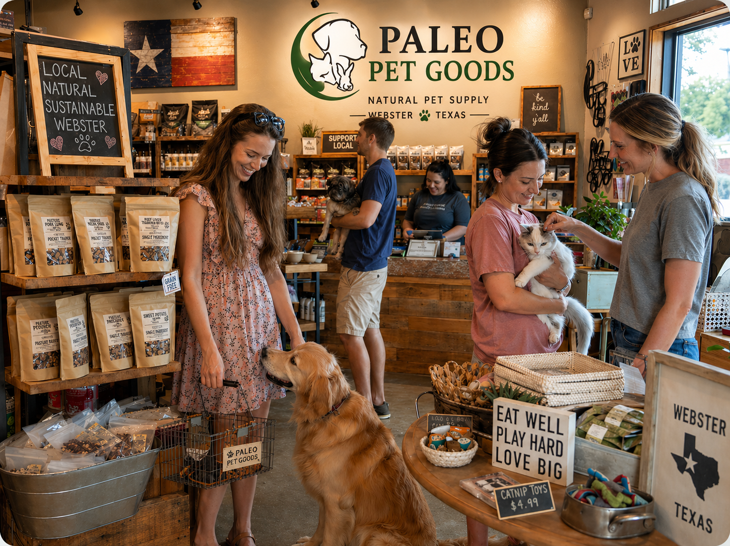 Paleo Pet Goods store in Webster, TX